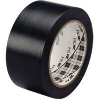 Ruban en vinyle pour travaux g&eacute;n&eacute;raux 764, 25,4 mm (1") la x 32,9 m (108') lo, 5 mils, Noir Fastek