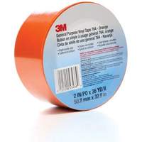Ruban en vinyle pour travaux g&eacute;n&eacute;raux 764, 50,8 mm (2") la x 32,9 m (108') lo, 5 mils, Orange Fastek