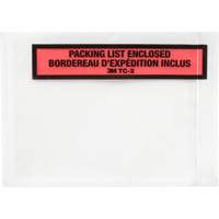 Packing List Envelope, 5-1/2" L x 4-1/2" W, Endloading Style Fastek