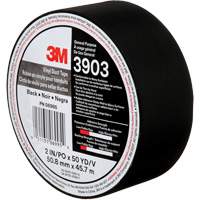 Rubans adh&eacute;sifs en vinyle 3903, 48 mm (2") la x 45 m (148') lo, 6,5 mils, Noir Fastek