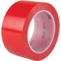 Ruban en vinyle 471, 50,8 mm (2") la x 32,9 m (108') lo, 5,3 mils, Rouge Fastek