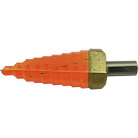 Jet-Kut&reg; 9-Step Super Premium M35 Step Drill, 1/4" - 3/4" , 1/16" Increments, High Speed Steel Fastek