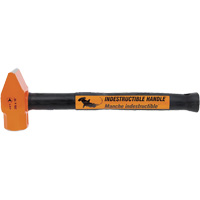 UCP-316 Super Heavy-Duty Indestructible Handle Cross Pein Hammer, 3 lbs. Head Weight, Plain Face, Solid Steel Handle Fastek