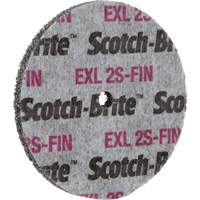 Meule homog&egrave;ne Scotch-Brite EXL, 3" x 1/2", Arbre de 1/4" Fastek