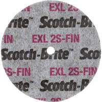Meule homog&egrave;ne Scotch-Brite EXL, 3" x 1/2", Arbre de 1/4" Fastek