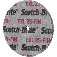 Meule homog&egrave;ne Scotch-Brite EXL, 3" x 1/2", Arbre de 1/4" Fastek