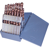 Jobber Length Drill Set, 15 Pieces, Cobalt Fastek