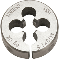 Split Circular Die, M10 X 1.5 Thread, High Speed Steel Fastek