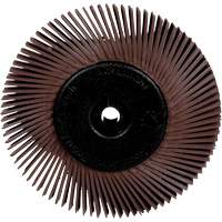 Brosses radiales bristle pour meuleuses d'&eacute;tabli, Grain 36X, 6" dia. Fastek