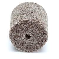 Meule d'abrasion et de polissage unitaris&eacute;e Scotch-Brite, 1" x 1", Arbre de 3/16"-7, Grain de Moyen, Oxyde d'aluminium Fastek