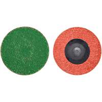Zirc Plus Quick-Change Cloth Disc, 2" Dia., 40 Grit, Zirconia Alumina Fastek