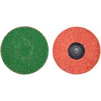 Zirc Plus Quick-Change Cloth Disc, 3" Dia., 120 Grit, Zirconia Alumina Fastek