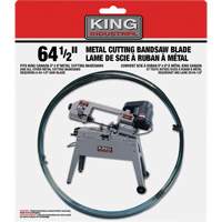 Lame de scie &agrave; ruban en m&eacute;tal, Acier au carbone, 64-1/2" lo x 1/2" la x &eacute;paisseur 0,025", 24 dents par pouce Fastek