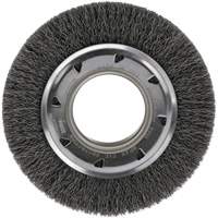 Crimped Wire Wheel Brush - Medium Face, 4-1/4" Dia., 0.012 Fill, 2" Arbor Fastek