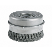 Knot Wire Cup Brushes with Bridle - Heavy-Duty, 4" Dia. x 5/8"-11 Arbor Fastek
