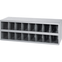 Armoires pour bacs de rangement en acier, 33-3/4" la x 12" p x 11-1/2" h, Gris Fastek