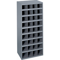 Armoires pour bacs de rangement en acier, 17-7/8" la x 12" p x 42" h, Gris Fastek