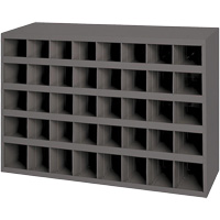 Armoires pour bacs de rangement en acier, 33-3/4" la x 8-1/2" p x 22-1/4" h, Gris Fastek