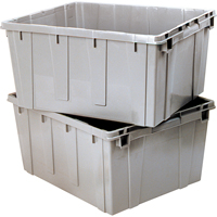 Nesting Container, 21.1" W x 17.7" D x 12" H, Grey Fastek
