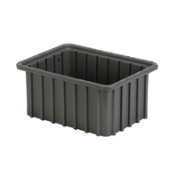 Divider Box, Polyethylene, 9.8" W x 7.3" D x 5" H, Grey Fastek