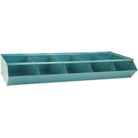 Sectional Bin Units, 100 lbs. Cap., 37" W x 15-1/2" D x 6" H, Blue Fastek