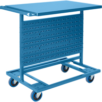 Bin Carts - Cart Only, Double-sided, 24" W x 38-1/2" D x 36-1/2" H Fastek