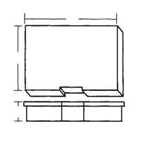Boîte à compartiments, Plastique, 15-1/2" la x 11-3/4" p, 2-1/2" h, Gris CB498 | Fastek