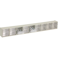 Tip-Out Bins Modular Storage System, 23-5/8" W x 2-1/2" D x 3-1/8" H, 9 Drawers Fastek