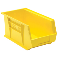 Ultra Stack & Hang Bin, 8-1/4" W x 7" H x 14-3/4" D, Yellow Fastek