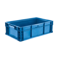 Syst&egrave;me de contenants d'exp&eacute;dition 4845 de StakPak Plus, 15" la x 24" p x 7,5" h, Bleu royal Fastek