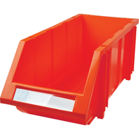 Stack & Hang Bin, 7-7/8" W x 7" H x 17-11/16" D, Red Fastek