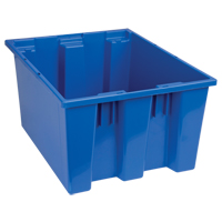Contenants Stack & Nest, 10" x 19,5" x 15,5", Bleu Fastek