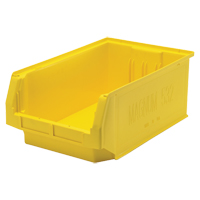 Giant Stacking Containers, 12.375" W x 19.75" D x 7.875" H, Yellow Fastek