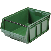 Giant Stacking Containers, 18.375" W x 29" D x 11.875" H, Green Fastek