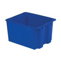 Polylewton Stack-N-Nest&reg; Containers, 12" x 21" x 17", Blue Fastek