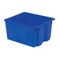 Polylewton Stack-N-Nest&reg; Containers, 13" x 24" x 20", Blue Fastek