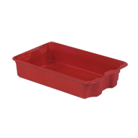 Stack-N-Nest<sup>®</sup> Plexton Containers, 14.8" W x 24.3" D x 5.1" H, Red CD184 | Fastek
