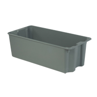 Stack-N-Nest&reg; Plexton Containers, 20.1" W x 42.5" D x 14.1" H, Grey Fastek