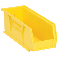 Ultra Stack & Hang Bin, 4-1/8" W x 4" H x 10-7/8" D, Yellow Fastek