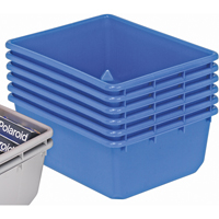 QuanTub Nesting Totes, 19" W x 24.5" D x 9.5" H, Blue Fastek