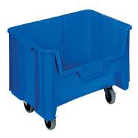 Mobile Giant Stack Container, 12-7/16" H x 19-7/8" W x 15-1/4" D, 250 lbs. Capacity, Blue Fastek