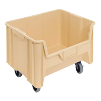 Mobile Giant Stack Container, 12-7/16" H x 19-7/8" W x 15-1/4" D, 250 lbs. Capacity, Ivory Fastek