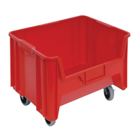 Mobile Giant Stack Container, 12-7/16" H x 19-7/8" W x 15-1/4" D, 250 lbs. Capacity, Red Fastek