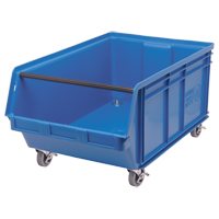 Mobile MAGNUM Bin, 14-7/8" H x 18-3/8" W x 29" D, 150 lbs. Capacity, Blue Fastek