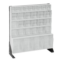 Tip-Out Bins Stand, 23-5/8" W x 8" D x 28" H, 31 Drawers Fastek