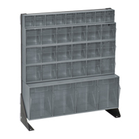 Tip-Out Bins Stand, 23-5/8" W x 8" D x 28" H, 31 Drawers Fastek