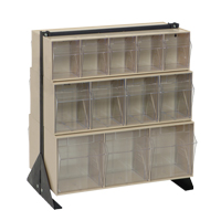 Tip-Out Bins Stand, 23-5/8" W x 16" D x 28" H, 24 Drawers Fastek