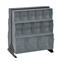 Tip-Out Bins Stand, 23-5/8" W x 16" D x 28" H, 24 Drawers Fastek