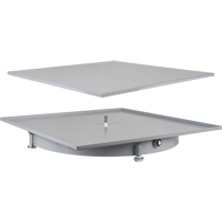 Heavy-Duty Industrial Carousel Drawer Cabinets, Steel, 27-1/2" W x 27-1/2" D x 4" H, Grey Fastek