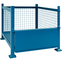 Bulk Stacking Containers, 34.5" W x 40.5" D x 30" H, 3000 lbs. Capacity Fastek